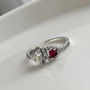 ANILLO DOBLE CORAZON