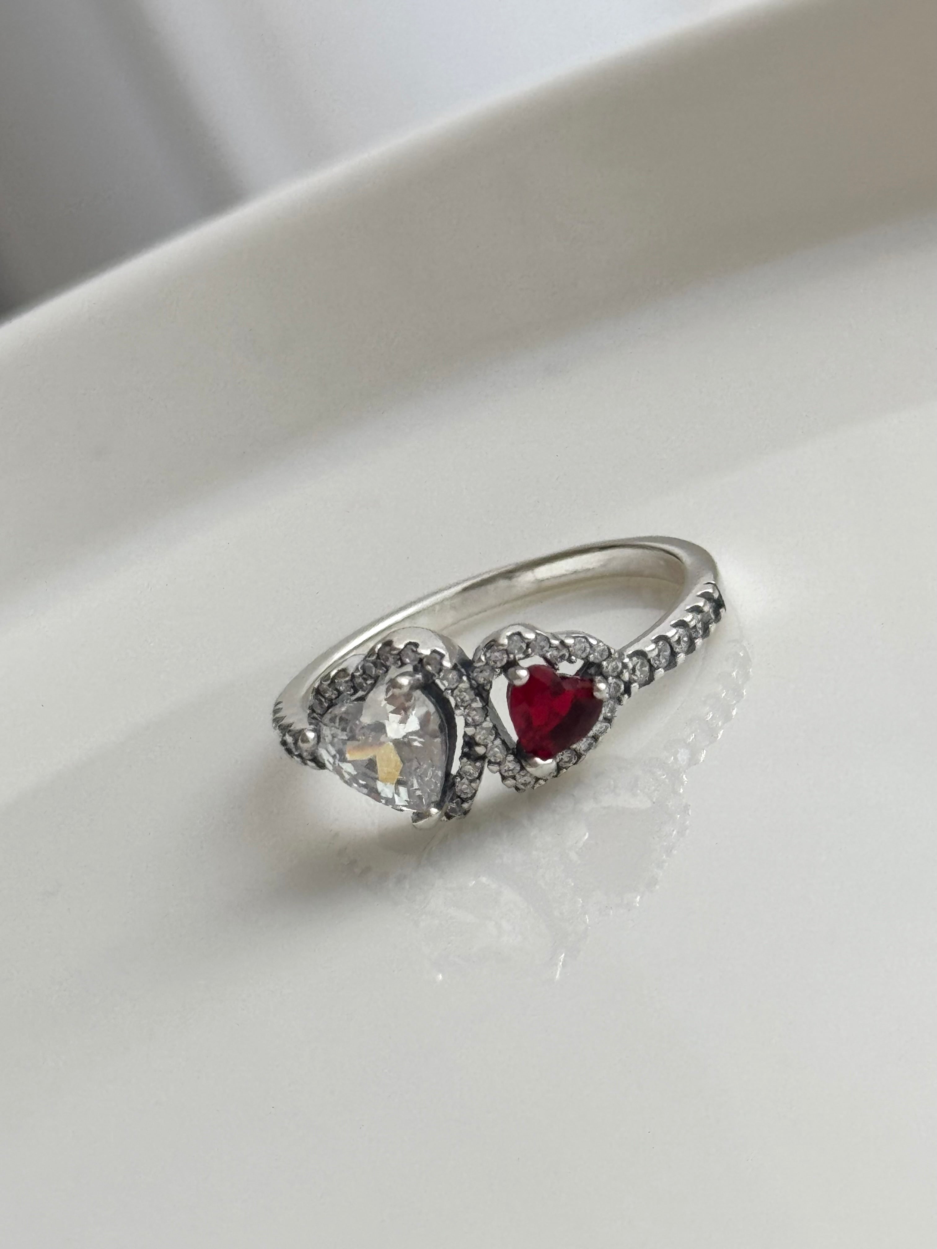 ANILLO DOBLE CORAZON