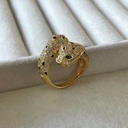ANILLO PANTHERE DOS CABEZAS