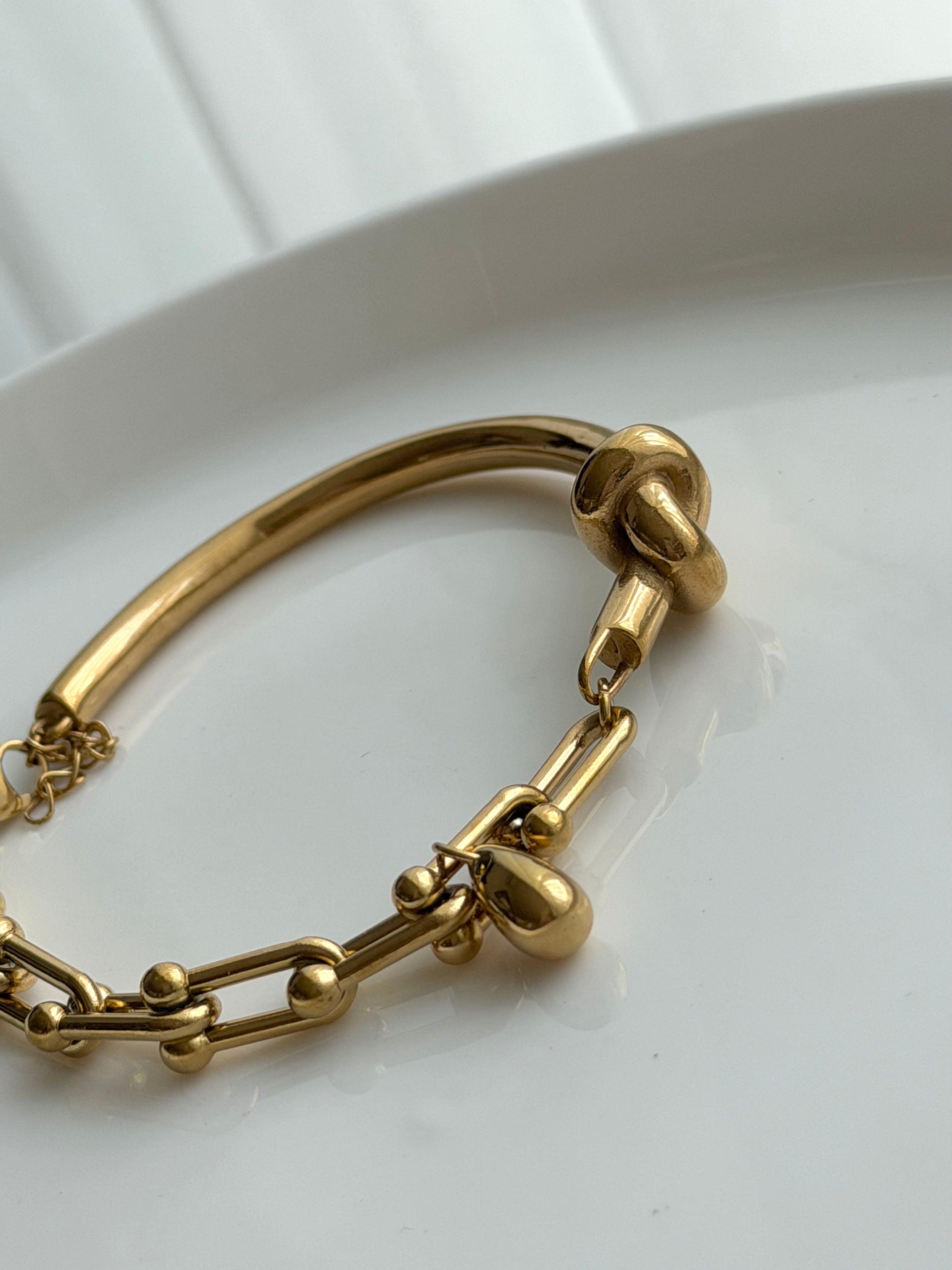 BRAZALETE NUDO ESLABÓNES