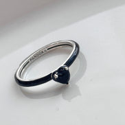 ANILLO CORAZÓN NEGRO