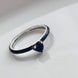 ANILLO CORAZÓN NEGRO