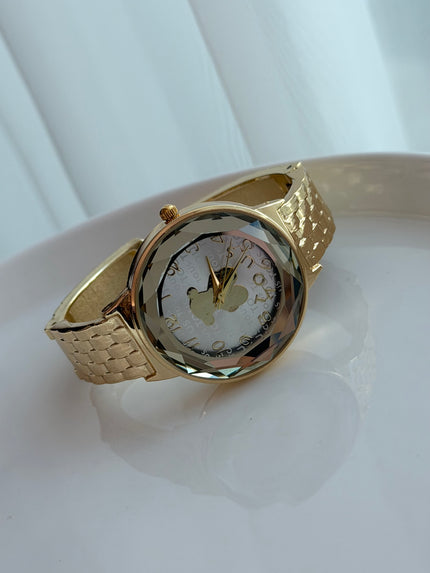 RELOJ PULSERA CON CRISTAL