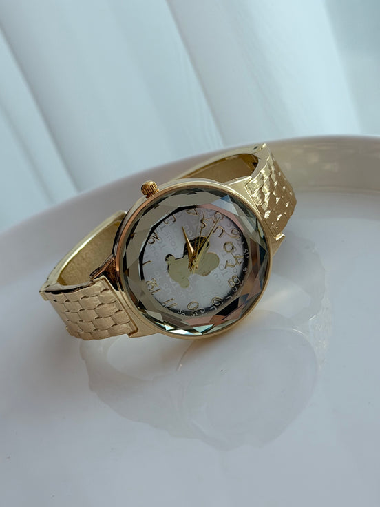 RELOJ PULSERA CON CRISTAL