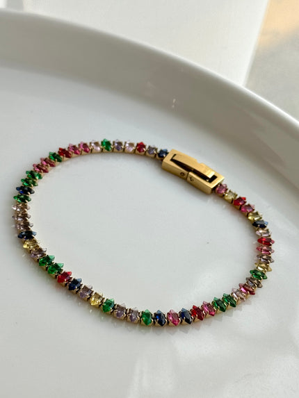 PULSERA CRISTAL OVALADO