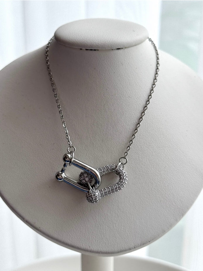 COLLAR ESLABONES CON CRISTAL