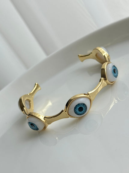 BRAZALETE ABIERTO OJITOS