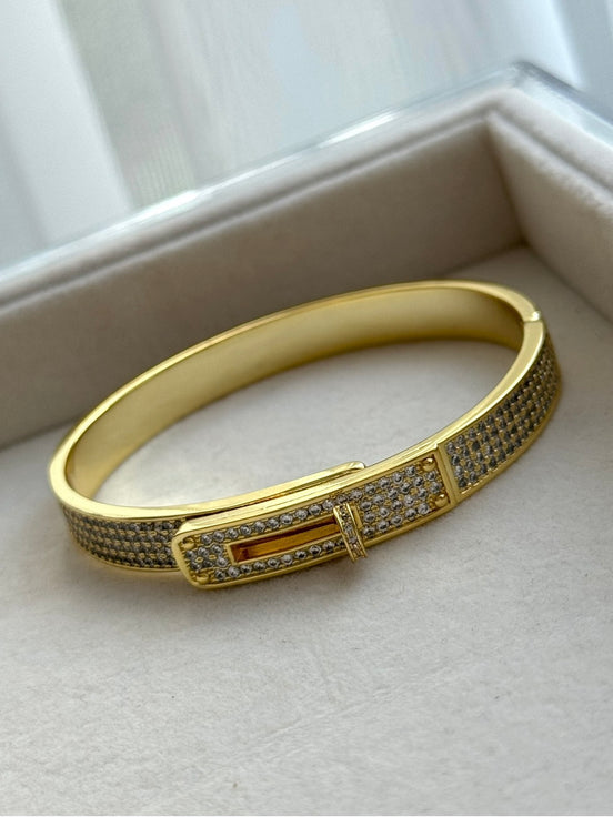 BRAZALETE  CON BROCHE GIRATORIO