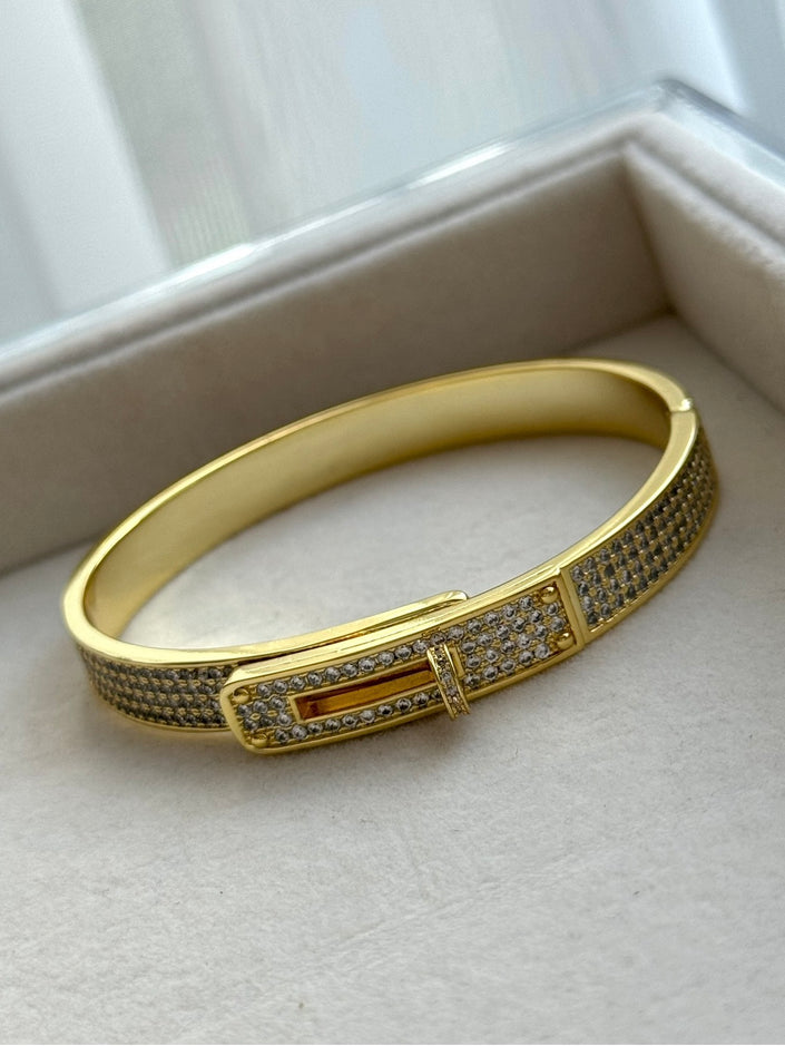 BRAZALETE  CON BROCHE GIRATORIO