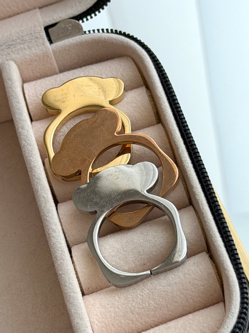 TRÍO DE ANILLOS OSOS
