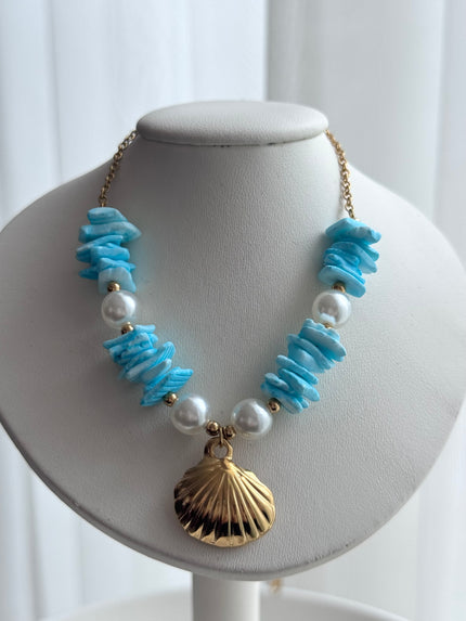 COLLAR CONCHA AZUL