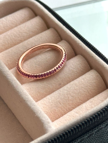 ARGOLLA ZIRCONIA ROSA