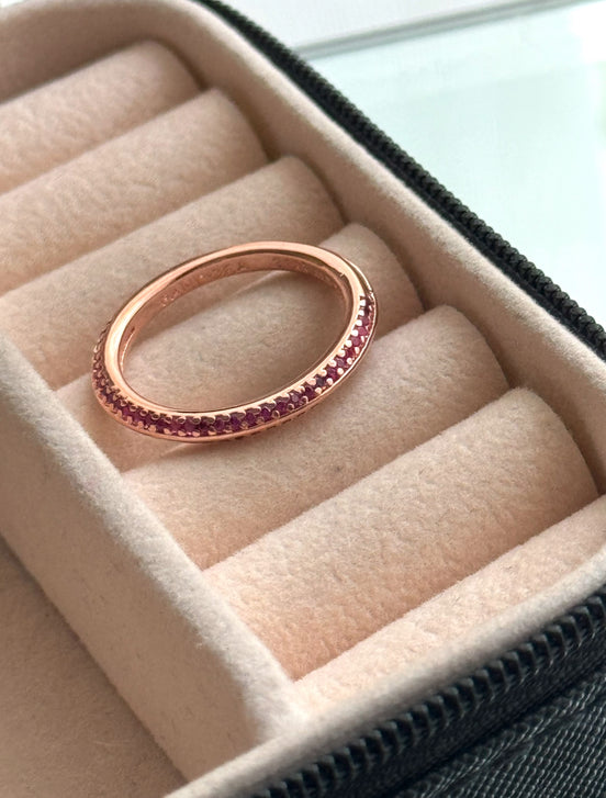 ARGOLLA ZIRCONIA ROSA