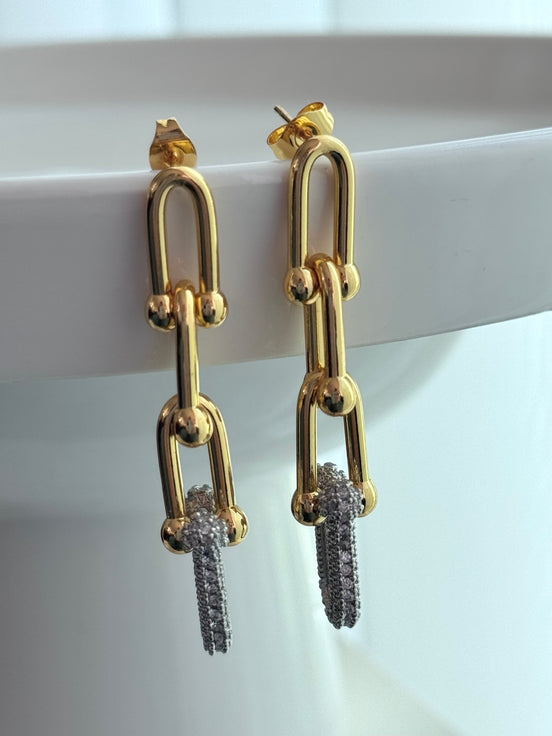 ARETE TRIPLE ESLABÓN CON ZIRCONIA