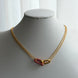 COLLAR ESLABÓN ROSA