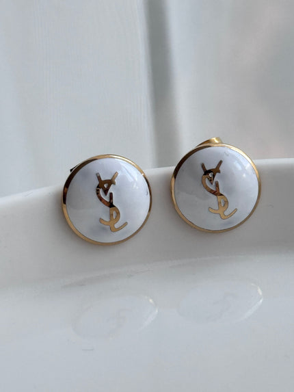 ARETE YSL BLANCO