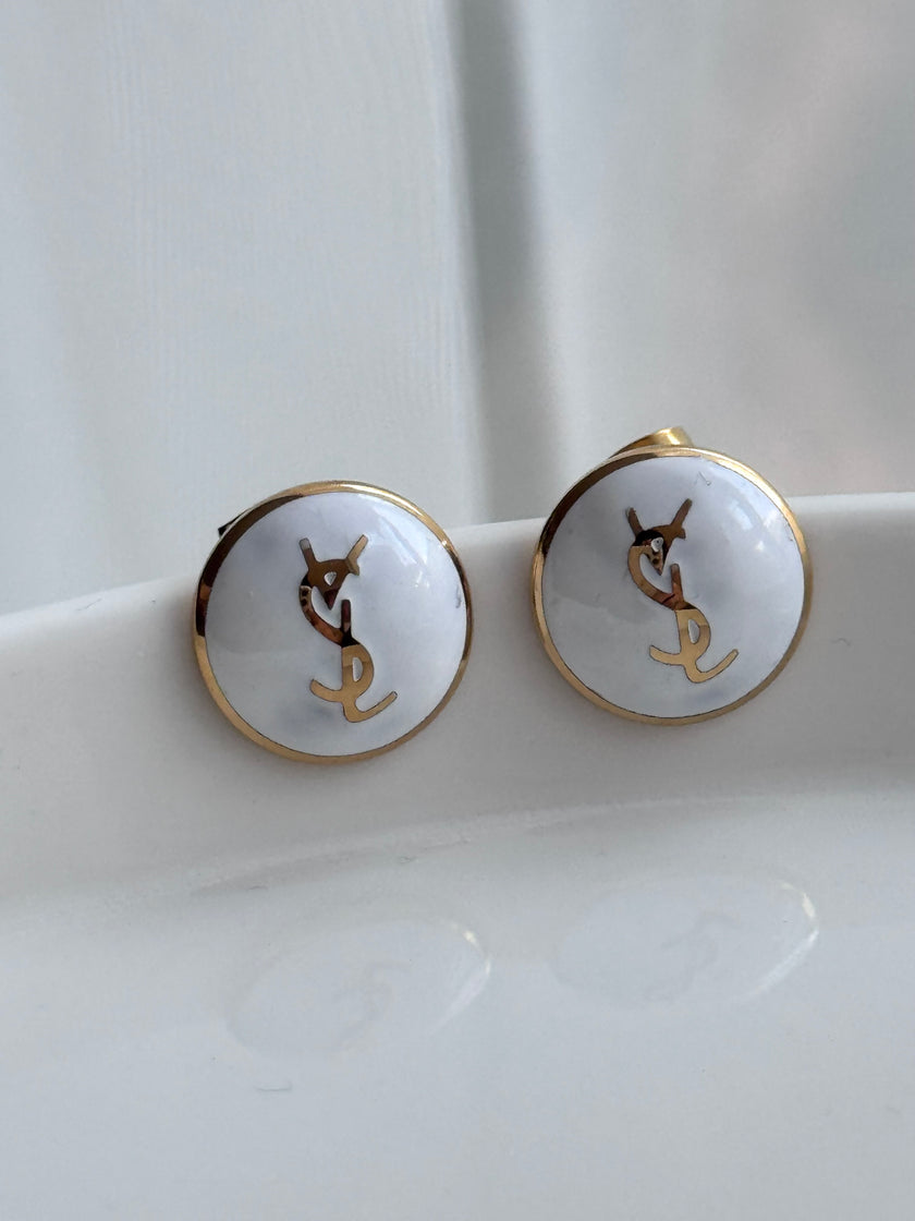 ARETE YSL BLANCO