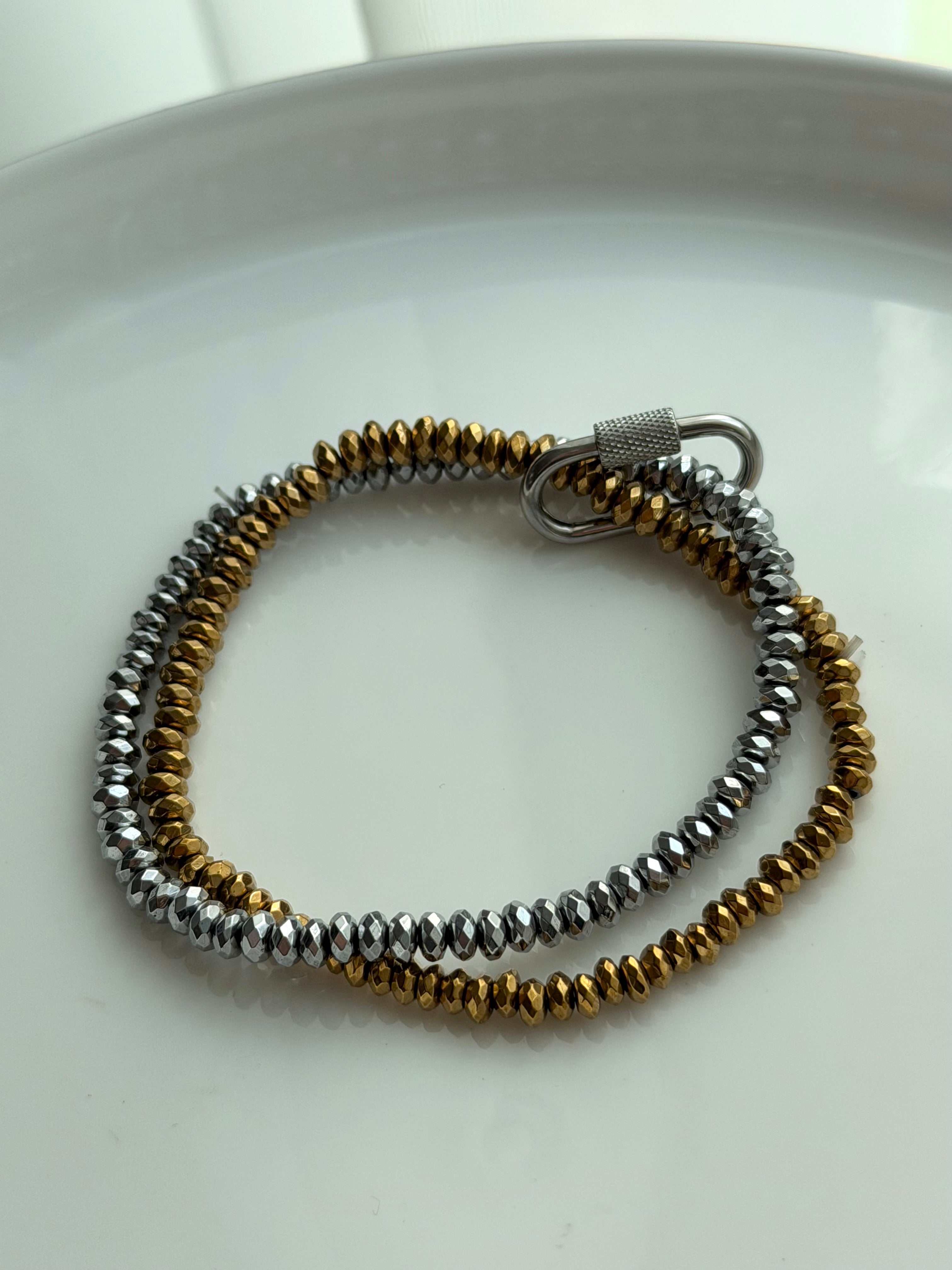 PULSERA DOBLE CRISTAL