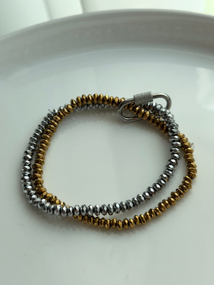 PULSERA DOBLE CRISTAL