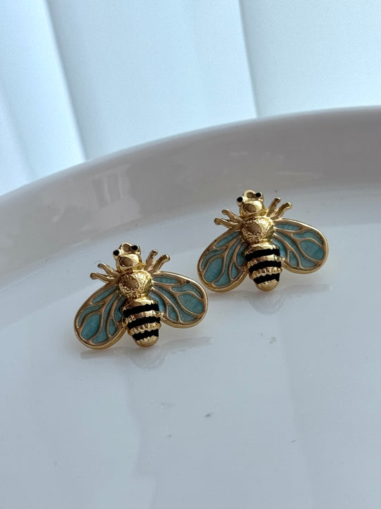 ARETE ABEJITA AZUL