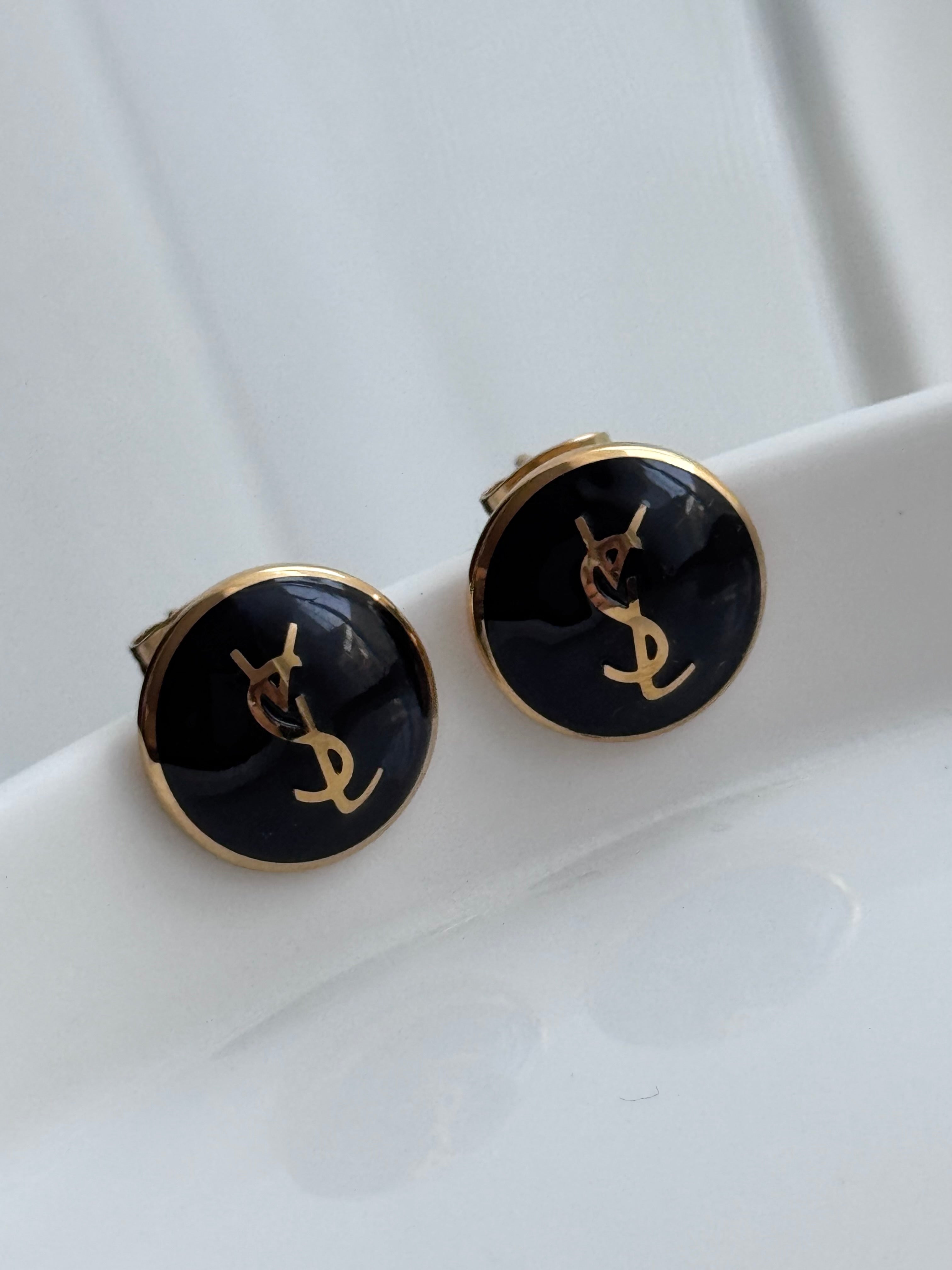 ARETE CIRCULAR YSL NEGRO