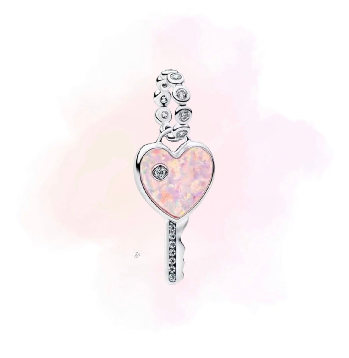 CHARM LLAVE ROSA