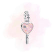 CHARM LLAVE ROSA