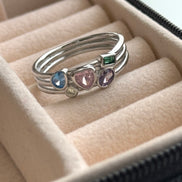 ANILLO ZIRCONIAS COLORES