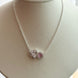 COLLAR DOBLE CORAZON ROSA