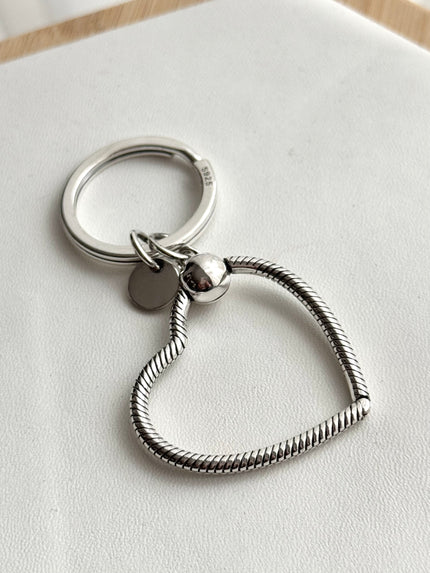 LLAVERO CORAZON  PARA CHARMS