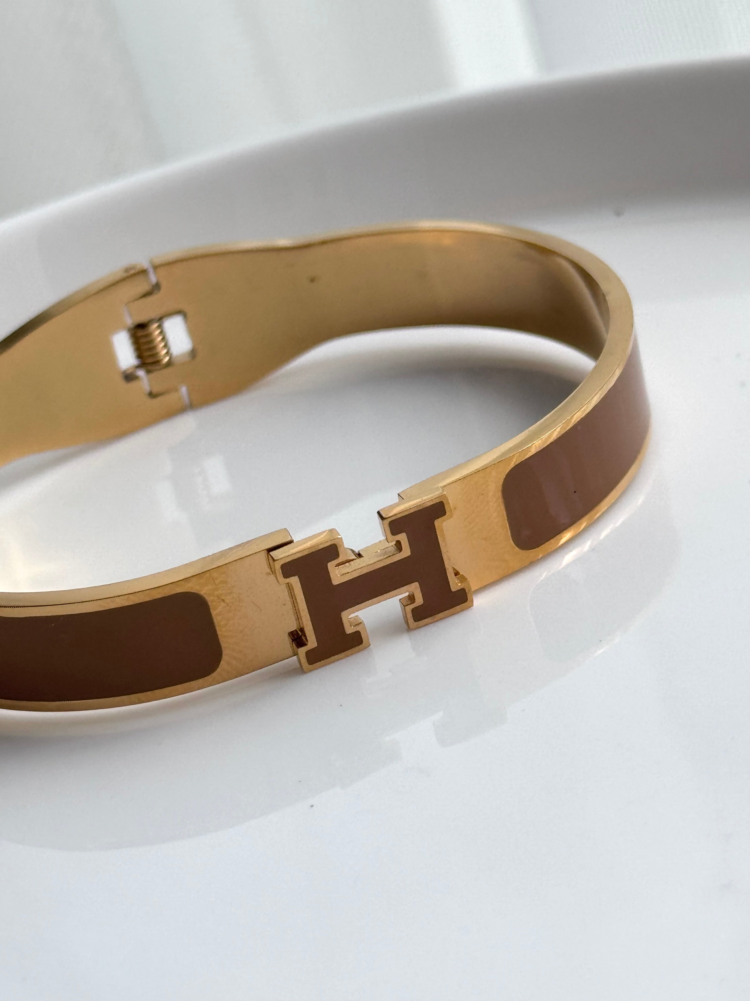 BRAZALETE H DORADO
