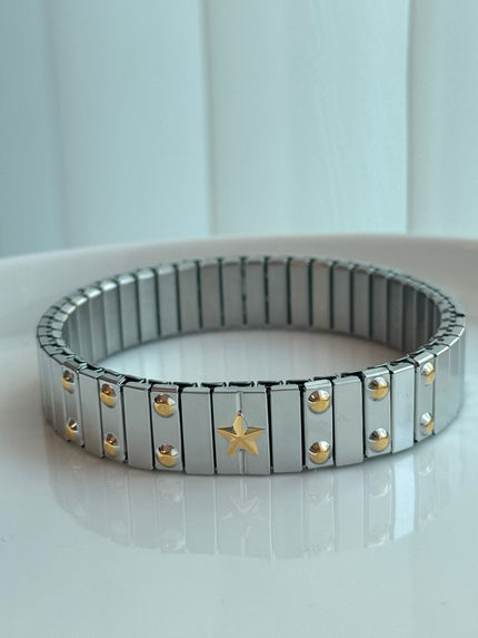 BRAZALETE STRIPES CON ESTRELLAS