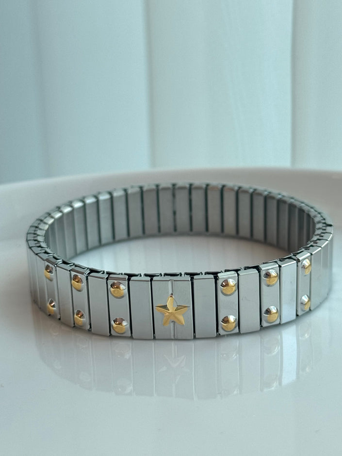 BRAZALETE STRIPES CON ESTRELLAS