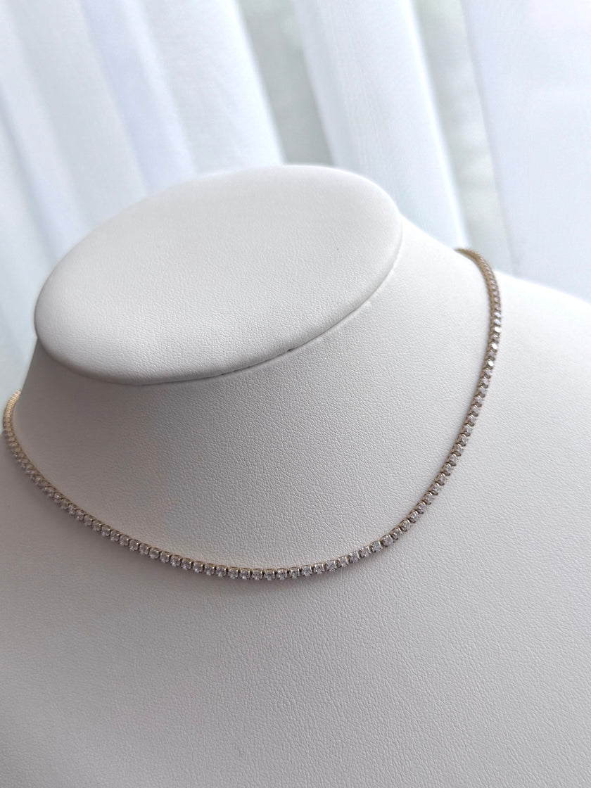 COLLAR TENNIS DORADO 2mm