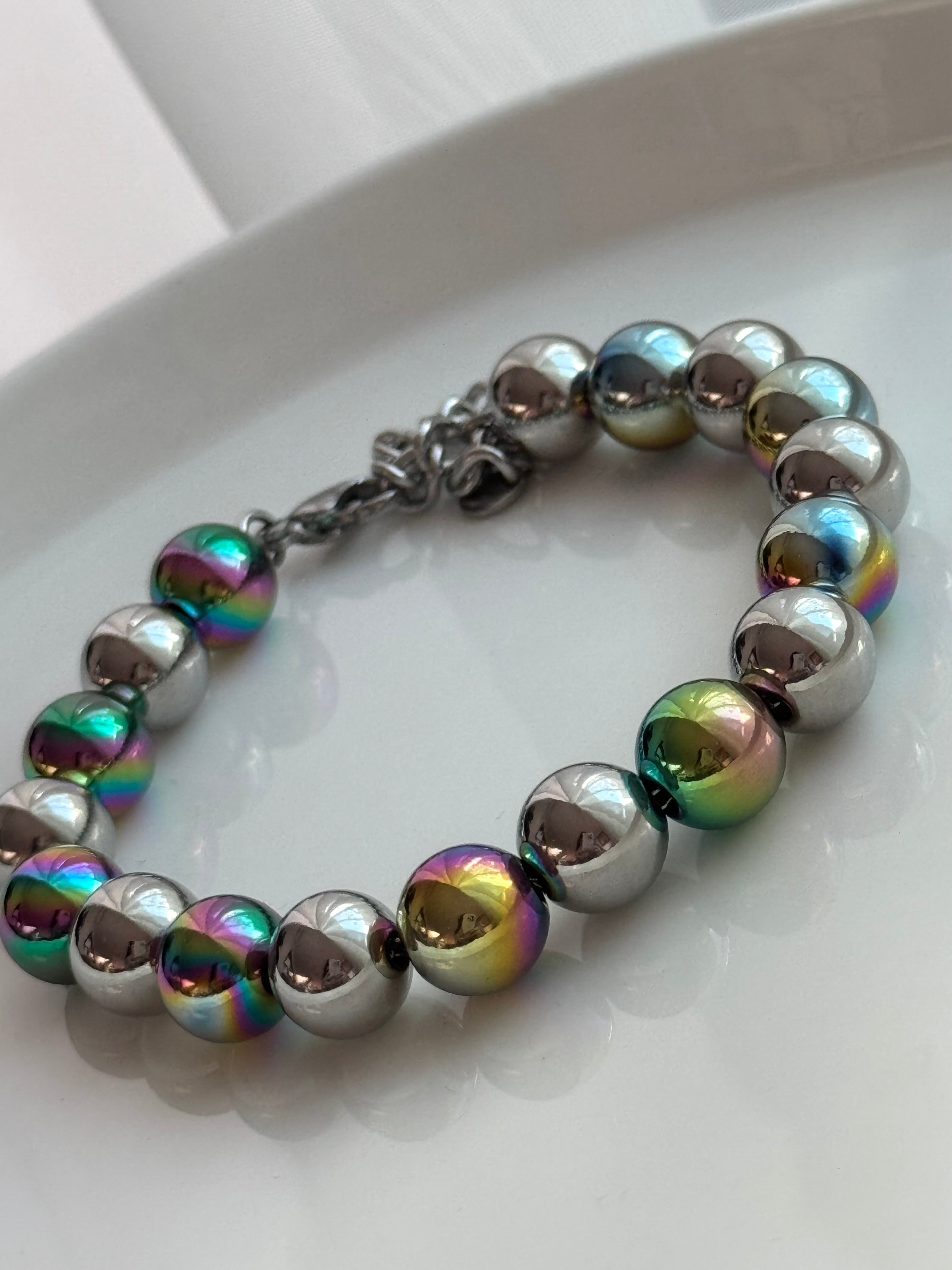 PULSERA BOLITAS TORNASOL 10