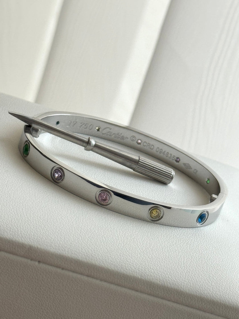 PULSERA LOVE ZIRCONIAS DE COLORES