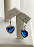ARETE COLGANTE CORAZON AZUL