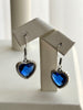 ARETE COLGANTE CORAZON AZUL