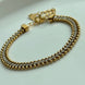 PULSERA TENNIS CON CADENA BOLEADA