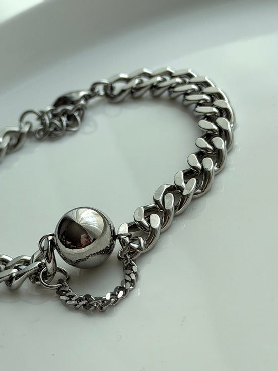 PULSERA CADENA Y BOLITA