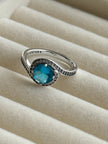 ANILLO ZIRCONIA AZUL