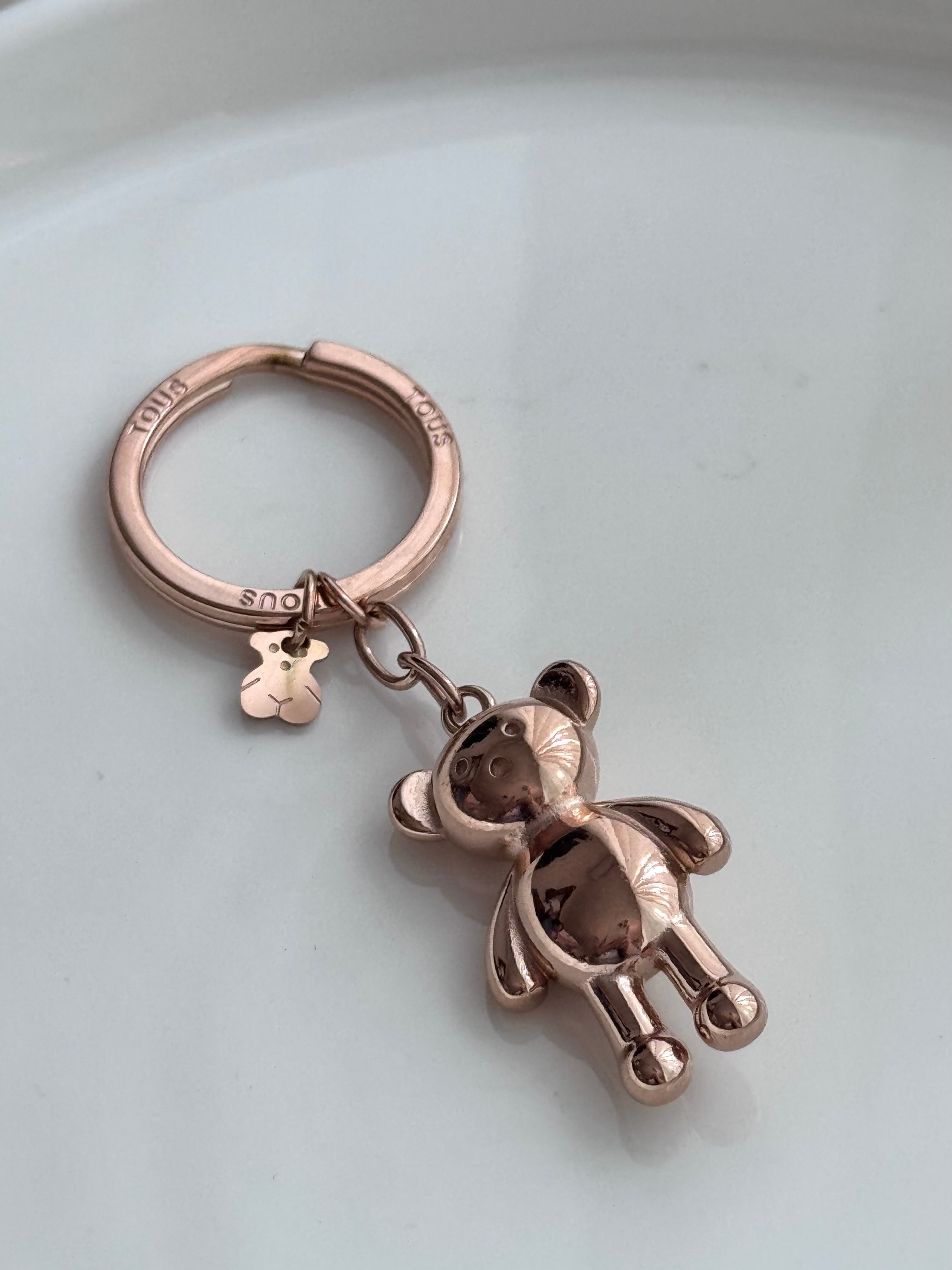 LLAVERO OSO ORO ROSA