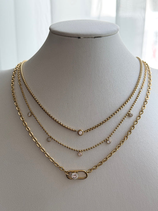 COLLAR TRIPLE CADENA