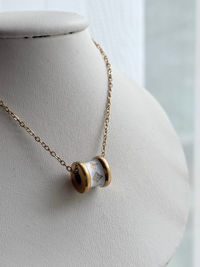 COLLAR RONDEL LV BLANCO