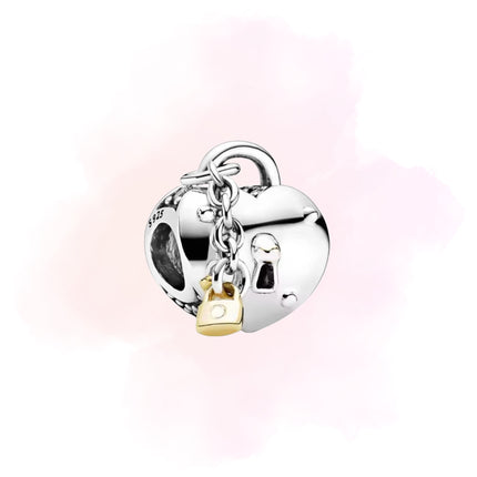 CHARM CORAZON CON CANDADO