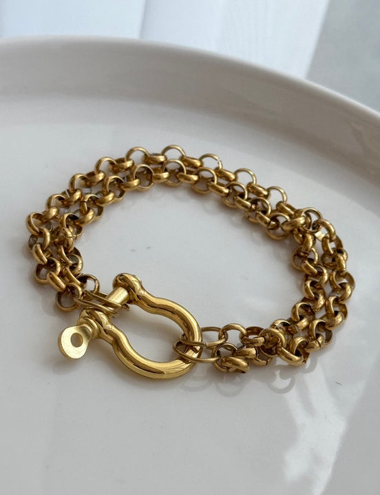 PULSERA DOBLE CADENA