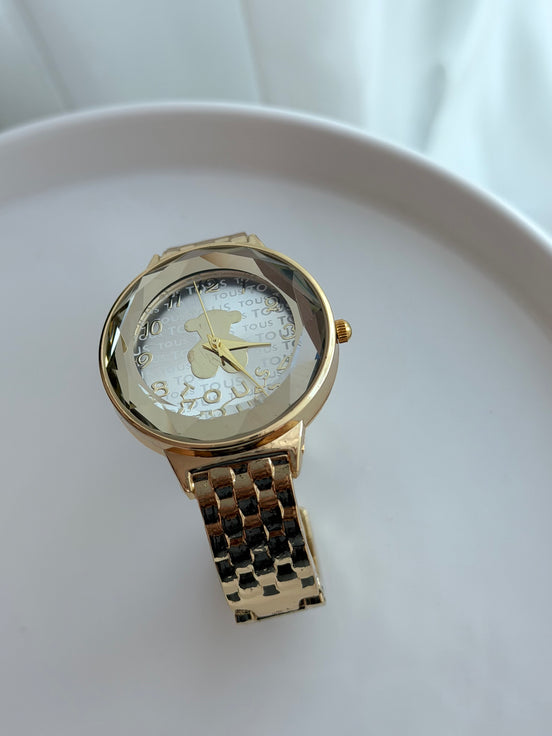 RELOJ PULSERA CON CRISTAL