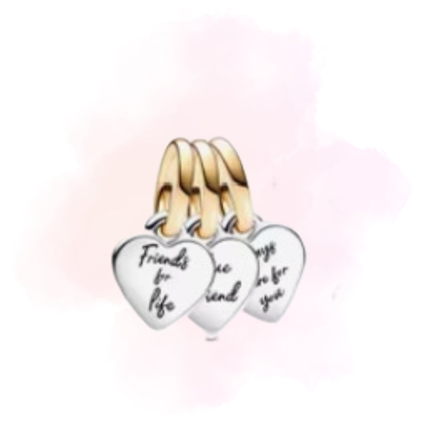 CHARMS TRES CORAZONES