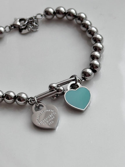 PULSERA BOLITAS Y ESLABÓN