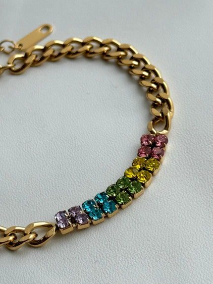 PULSERA TENNIS RAINBOW